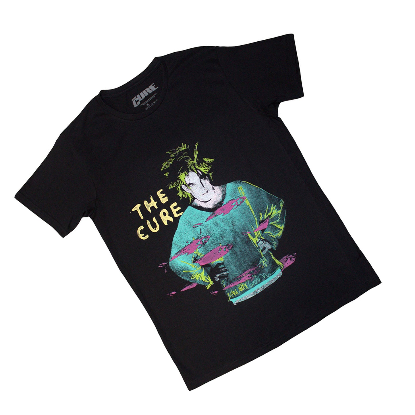 Black - Back - The Cure Unisex Adult Beach Party T-Shirt