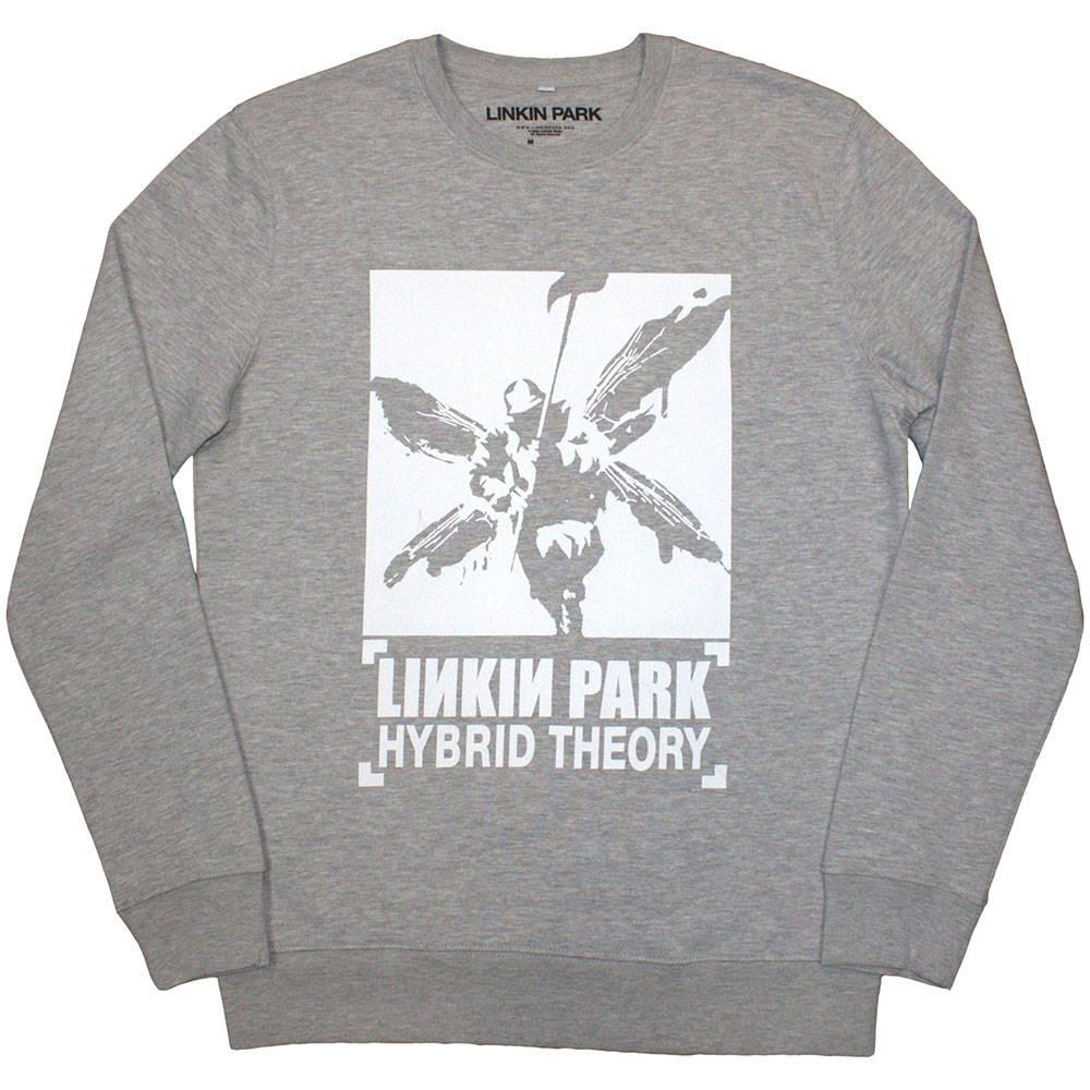 Grey - Back - Linkin Park Unisex Adult Soldier Hybrid Theory Sweatshirt