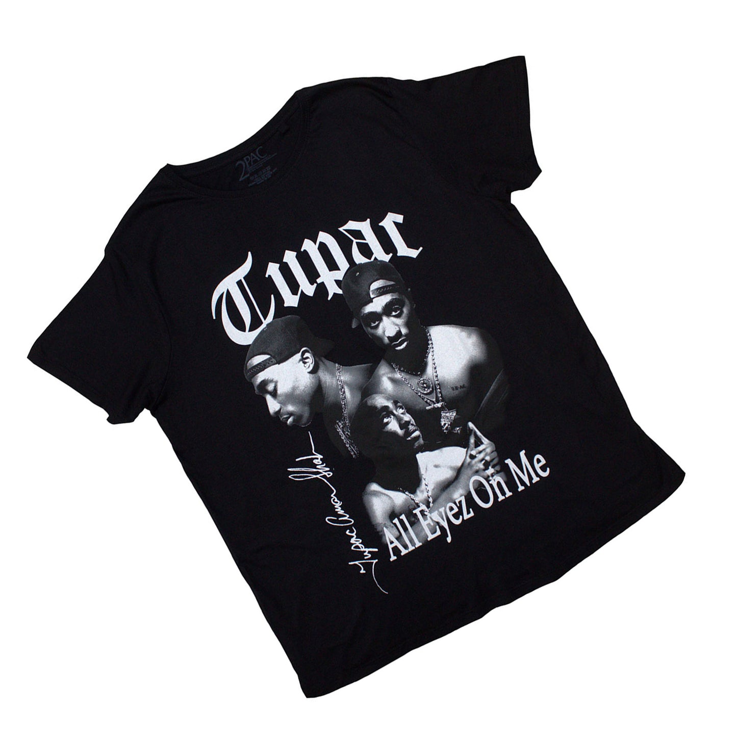 Black - Back - Tupac Shakur Unisex Adult All Eyez On Me T-Shirt