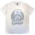 White - Front - Star Wars Unisex Adult Darth Vader Spray Paint T-Shirt