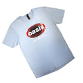 Light Blue - Back - Oasis Unisex Adult Definitely Maybe Union Jack T-Shirt