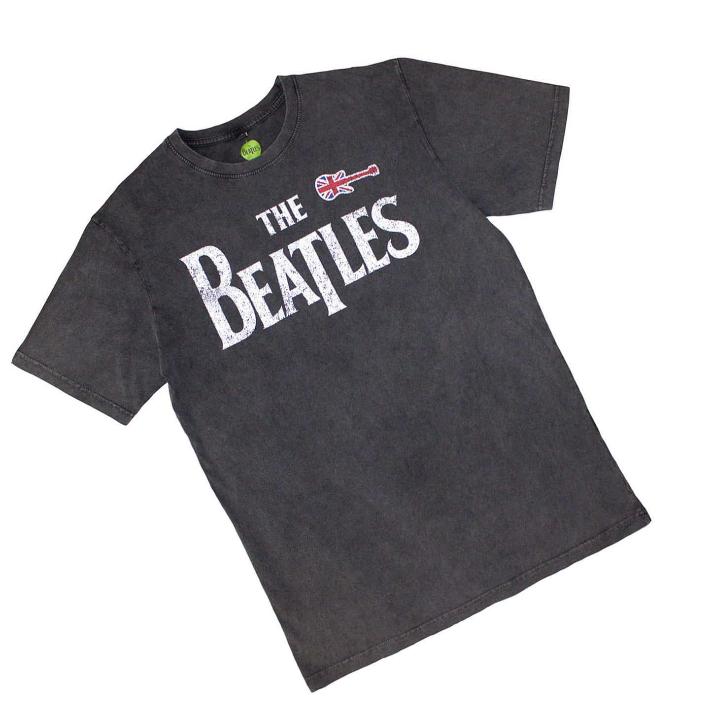 Charcoal Grey - Back - The Beatles Unisex Adult Stone Wash T-Shirt