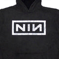 Charcoal Grey - Back - Nine Inch Nails Unisex Adult Classic Logo Washed Hoodie