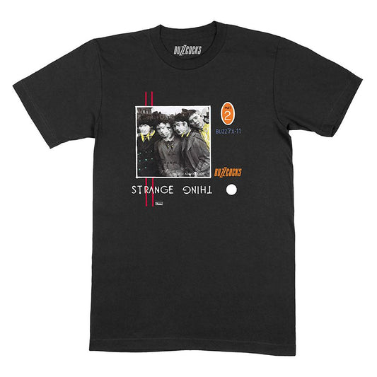 Black - Front - Buzzcocks Unisex Adult Strange Thing T-Shirt