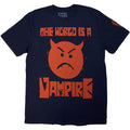 Navy Blue - Front - The Smashing Pumpkins Unisex Adult World Is A Vampire Back Print T-Shirt