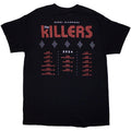 Black - Back - The Killers Unisex Adult Tour ´24 Rebel Diamonds Back Print T-Shirt