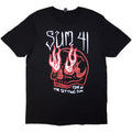 Black - Front - Sum 41 Unisex Adult Tour ´24 Skull Back Print T-Shirt
