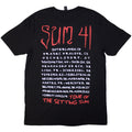 Black - Back - Sum 41 Unisex Adult Tour ´24 Skull Back Print T-Shirt