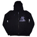 Black - Front - David Gilmour Unisex Adult Luck & Strange Back Print Full Zip Hoodie