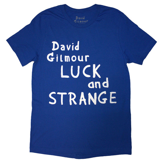 Blue - Front - David Gilmour Unisex Adult Luck & Strange Back Print Logo T-Shirt
