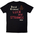 Black - Back - David Gilmour Unisex Adult Luck & Strange Stage Shot Back Print T-Shirt