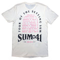 Natural - Back - Sum 41 Unisex Adult Tour ´24 Skull Back Print T-Shirt