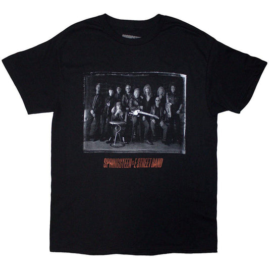 Black - Front - Bruce Springsteen Unisex Adult Tour ´24 E-Street Photograph Back Print T-Shirt