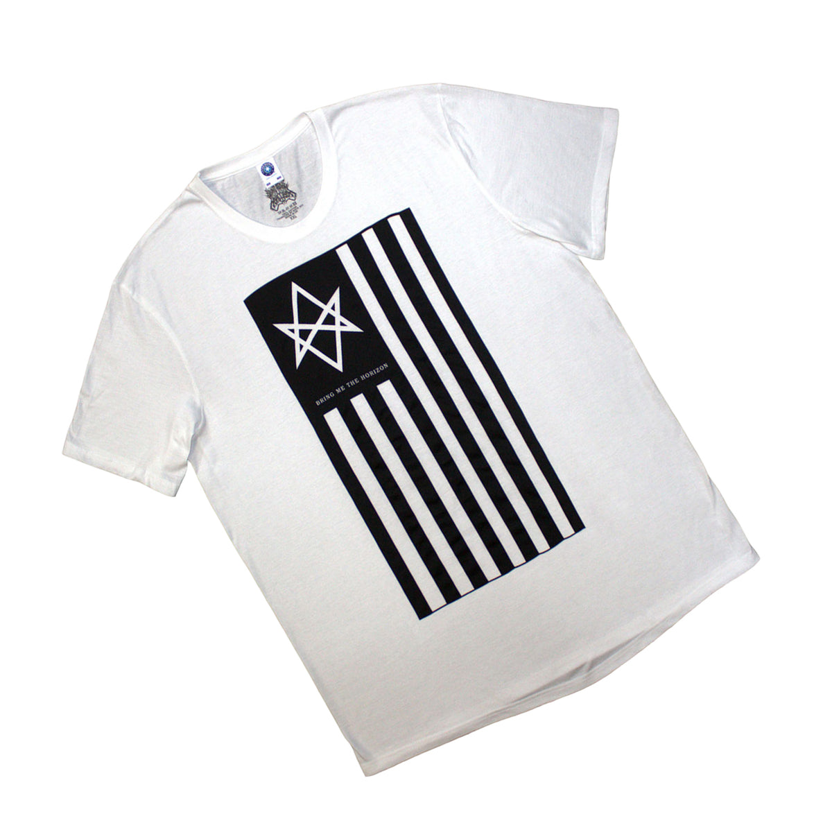 White-Black - Back - Bring Me The Horizon Unisex Adult Antivist T-Shirt