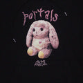 Black - Back - Melanie Martinez Unisex Adult Portals Bunny Hoodie