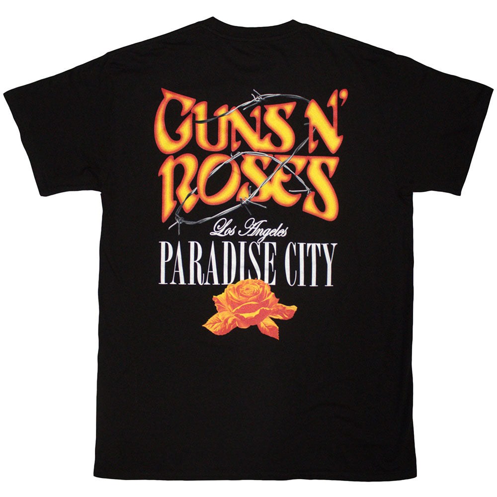 Black - Back - Guns N Roses Unisex Adult Paradise City Back Print T-Shirt