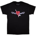 Black - Front - Tom Petty & The Heartbreakers Unisex Adult Heart Logo T-Shirt