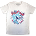 White - Front - The Beach Boys Unisex Adult Surfin USA Circle T-Shirt