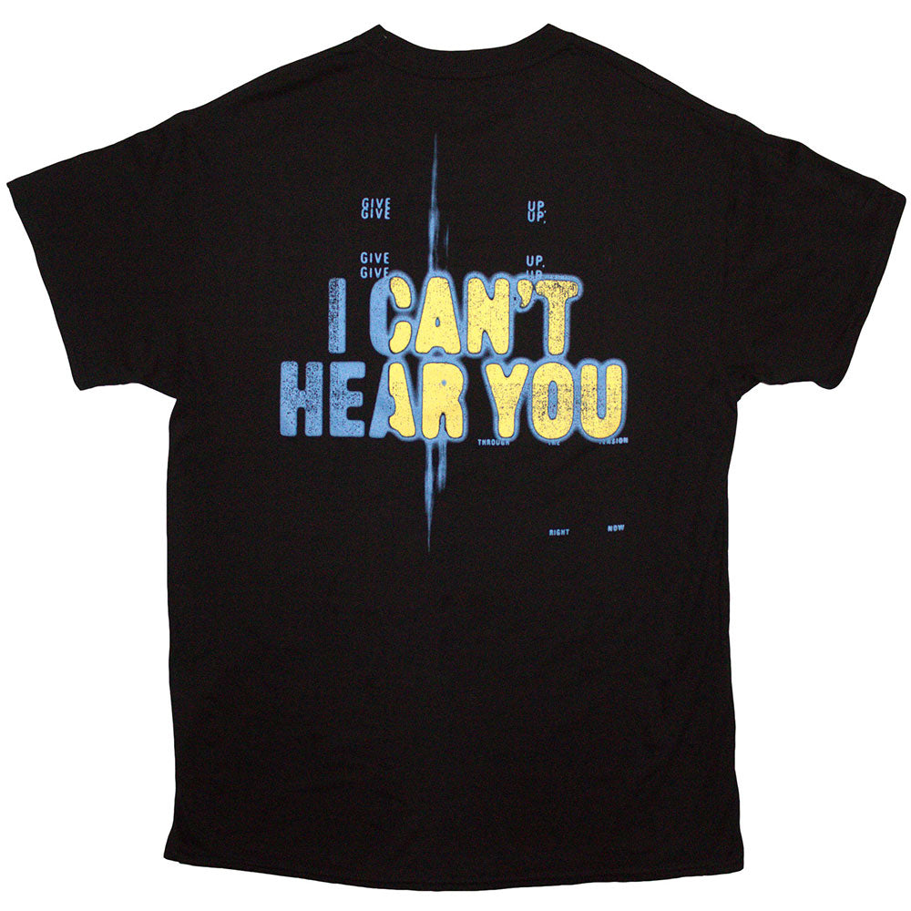 Black - Back - Pierce The Veil Unisex Adult I Can´t Hear You Back Print T-Shirt