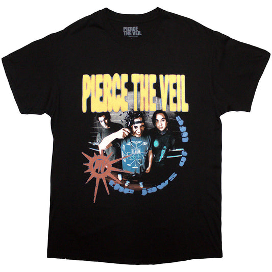 Black - Front - Pierce The Veil Unisex Adult I Can´t Hear You Back Print T-Shirt