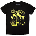 Black - Front - The Damned Unisex Adult New Rose Vintage T-Shirt