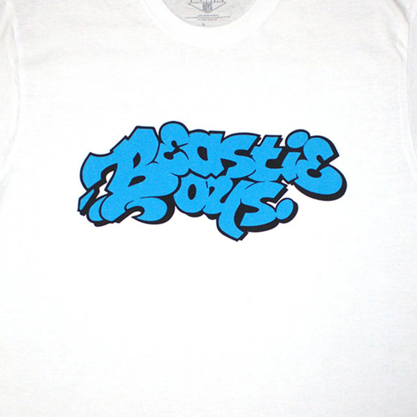 White - Side - Beastie Boys Unisex Adult Graffiti Logo T-Shirt