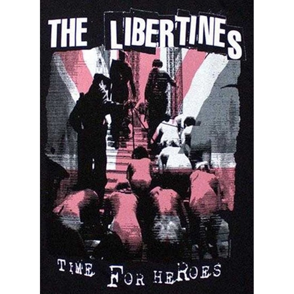 Black - Side - The Libertines Unisex Adult Time For Heroes Flag T-Shirt