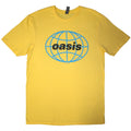 Yellow - Front - Oasis Unisex Adult 1998 World Tour - South America Back Print T-Shirt