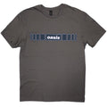 Charcoal Grey - Front - Oasis Unisex Adult Horizontal Bars Logo T-Shirt