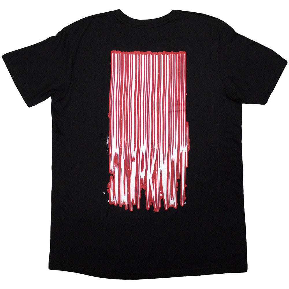 Black - Back - Slipknot Unisex Adult Stretched Barcode Back Print T-Shirt