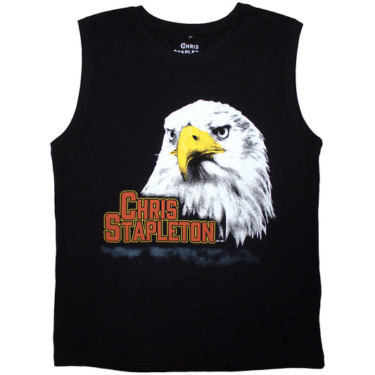Black - Front - Chris Stapleton Unisex Adult Eagle Tank Top