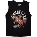 Black - Front - Johnny Cash Unisex Adult Nashville Concert Tank Top