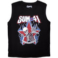 Black - Front - Sum 41 Unisex Adult All Killer No Filler Skeleton Tank Top
