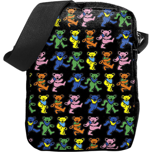 Black - Front - Grateful Dead Dancing Bears Crossbody Bag
