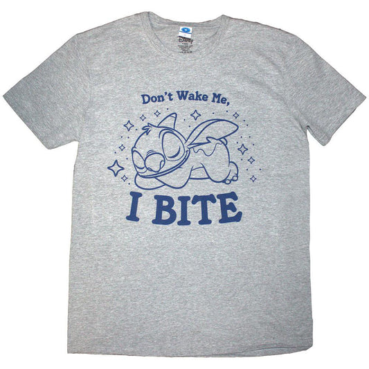 Grey - Front - Lilo & Stitch Unisex Adult I Bite T-Shirt