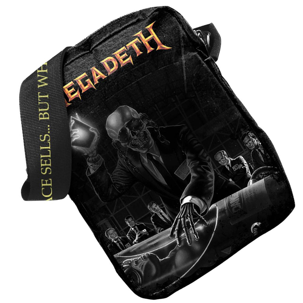 Black - Back - Megadeth Peace Sells Crossbody Bag