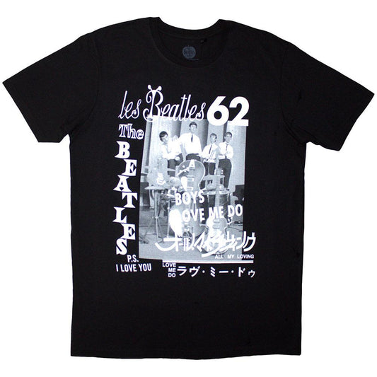 Black - Front - The Beatles Unisex Adult 1962 T-Shirt