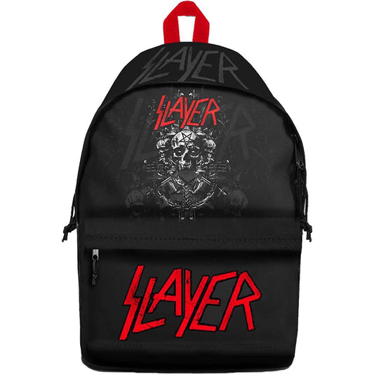 Black - Front - Slayer Skulls Backpack