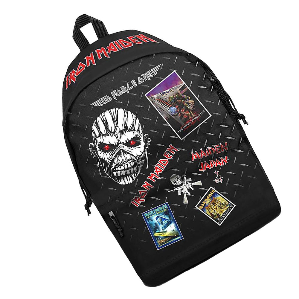 Black-Multicoloured - Back - Iron Maiden Tour Backpack