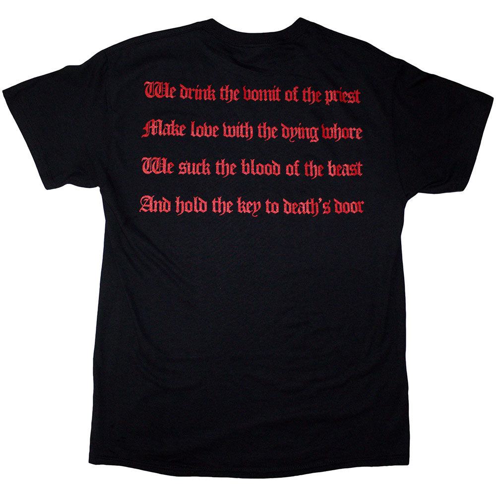 Black - Back - Venom Unisex Adult Black Metal Back Print T-Shirt