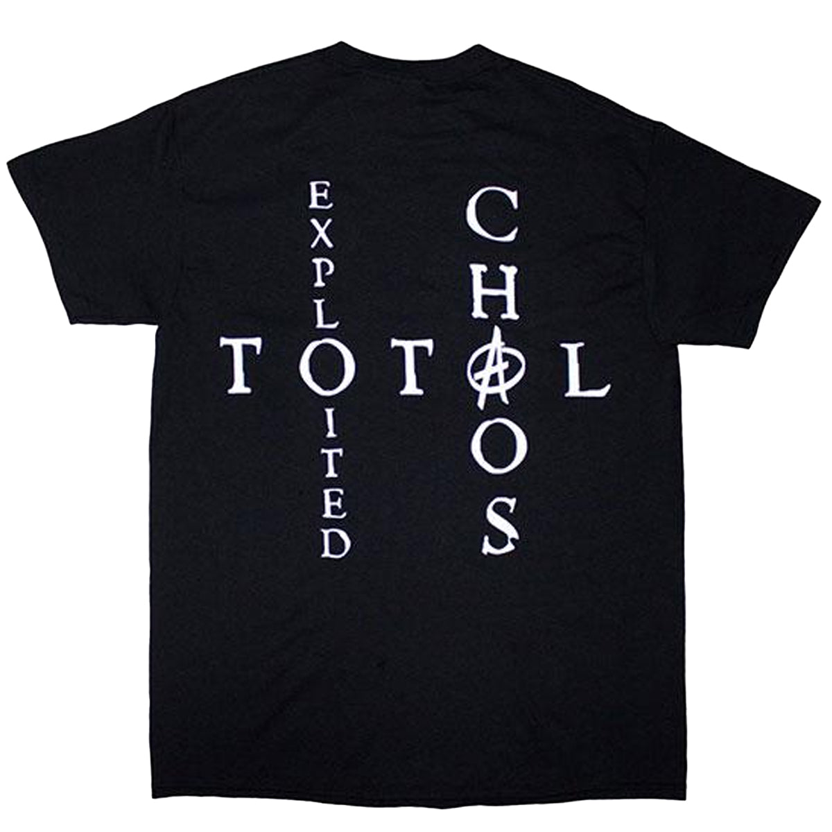 Black - Back - The Exploited Unisex Adult Mohican Skull T-Shirt