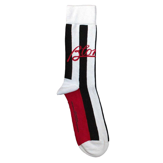 White-Red-Black - Front - Blondie Unisex Adult Parallel Lines Socks