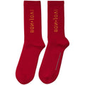 Red - Back - Bon Jovi Unisex Adult Logo Terrycloth Socks