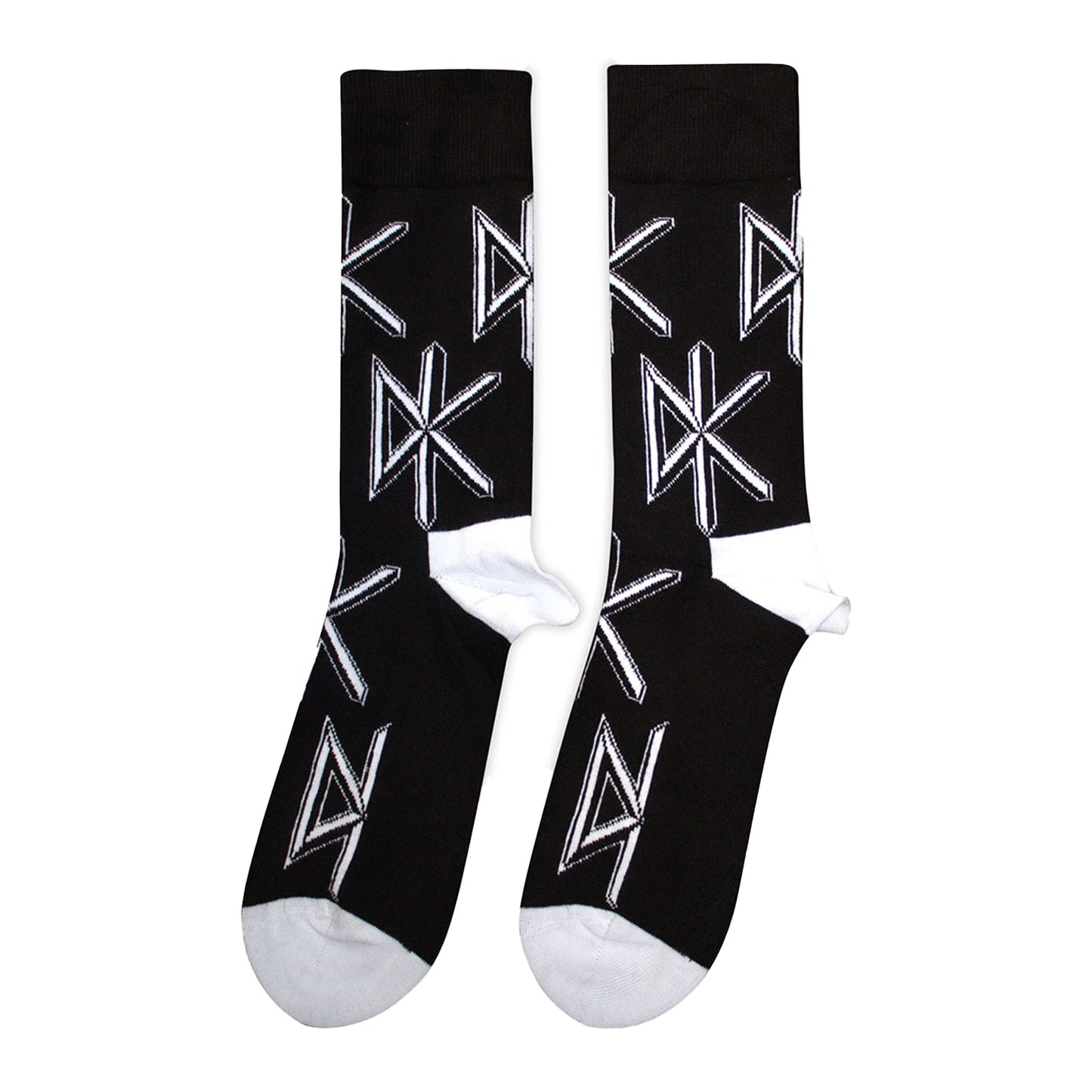 Black - Back - Dead Kennedys Unisex Adult Repeat Logo Socks
