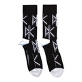 Black - Front - Dead Kennedys Unisex Adult Repeat Logo Socks