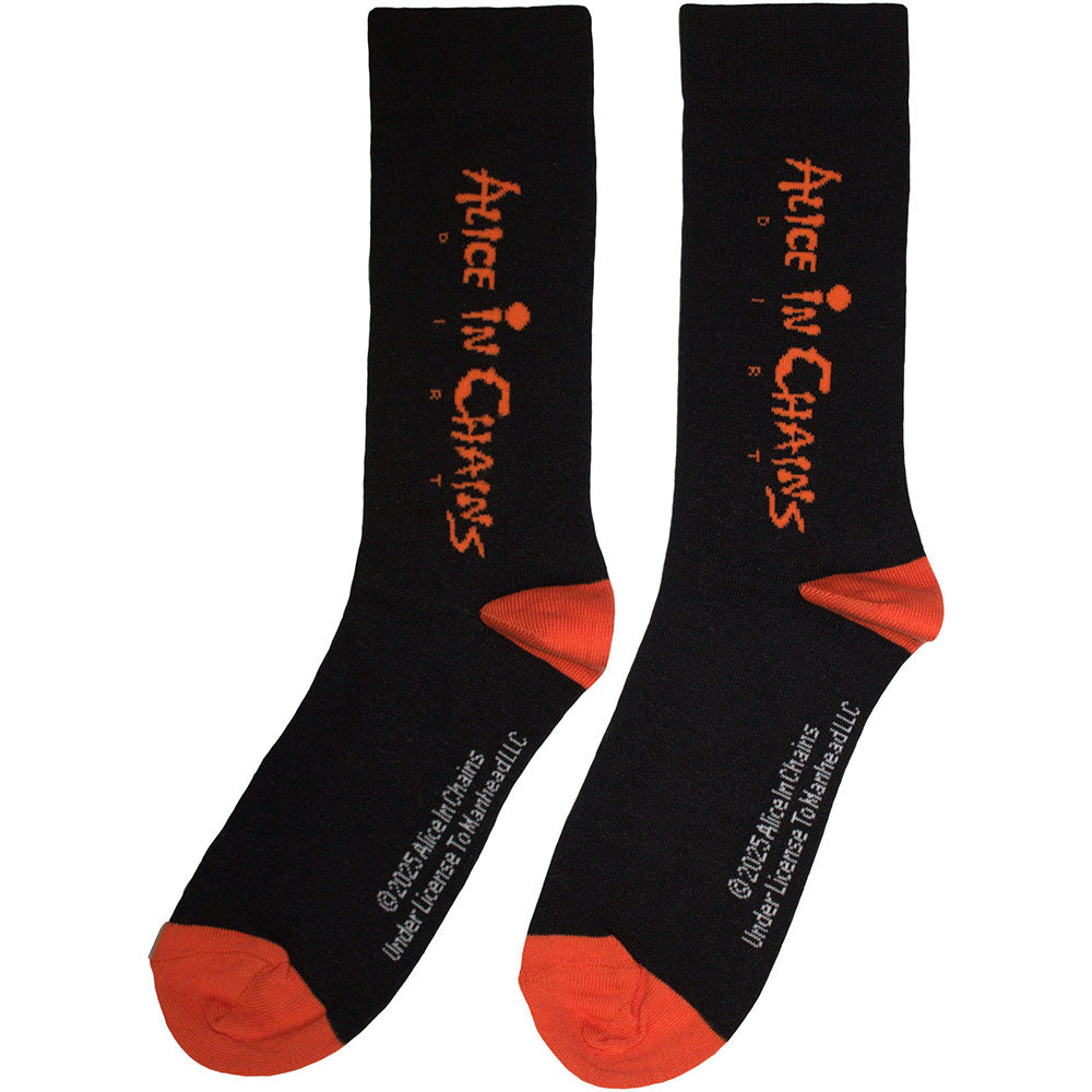Black - Back - Alice In Chains Unisex Adult Logo Socks