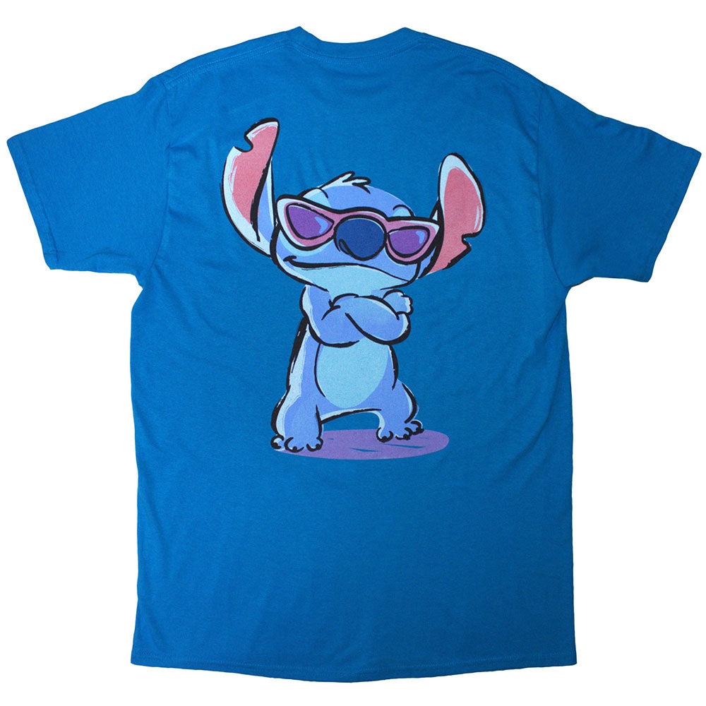 Blue - Back - Lilo & Stitch Unisex Adult Ohana Back Print T-Shirt