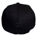 Black - Back - In Flames Back Print Logo Snapback Cap