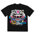 Black - Back - Lilo & Stitch Unisex Adult Aloha Collage Back Print T-Shirt