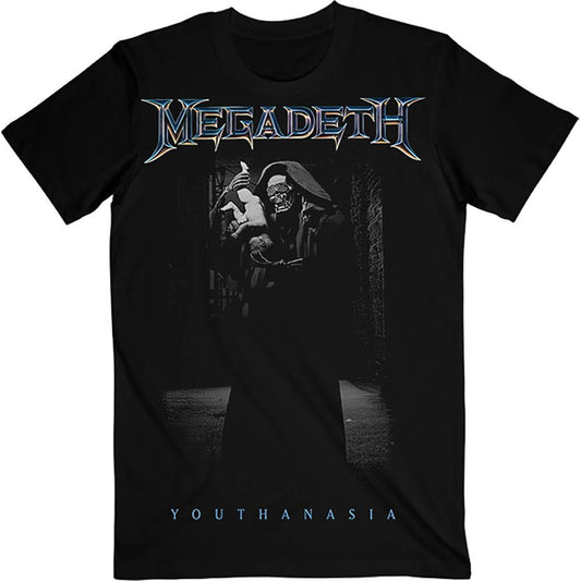 Black - Front - Megadeth Unisex Adult Youthanasia The Broker T-Shirt